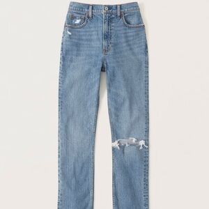 Abercrombie & Fitch Ultra High Rise Slim Straight Jeans